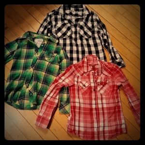 Size 7/8 or small girls plaid shirts